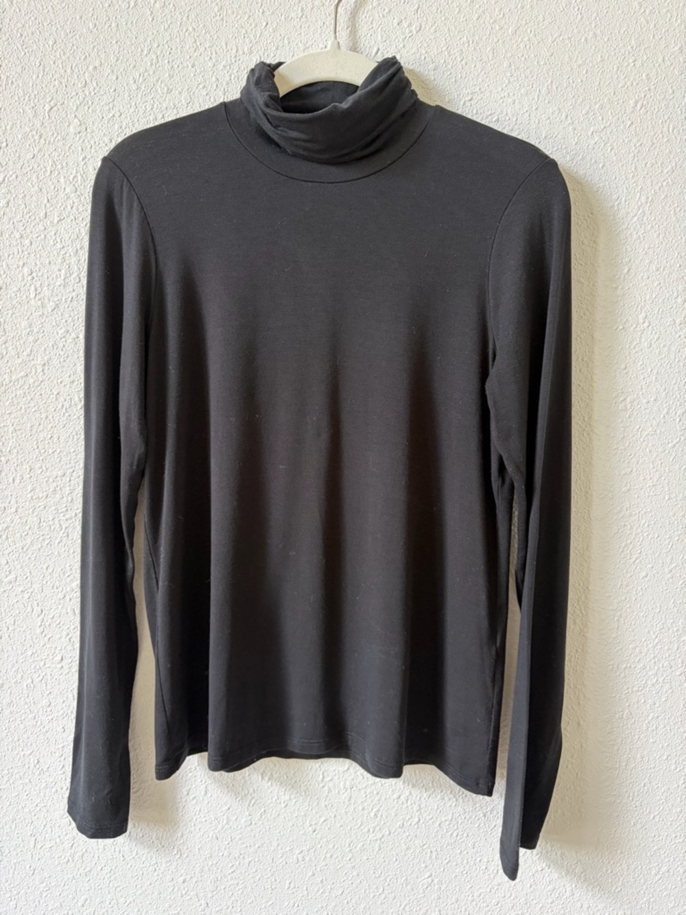 Eileen Fisher Lyocell Stretch Turtleneck Black Size XS Neutral Minimalist